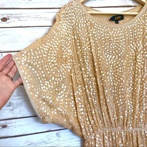 "Alexia Admor" Allover sequin tunic mini dress M